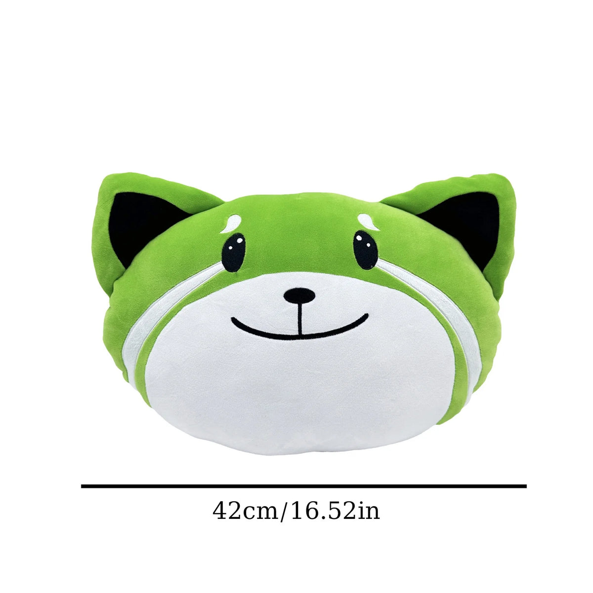 Green Foxes Plush Stuffed Animal Pillow D5993