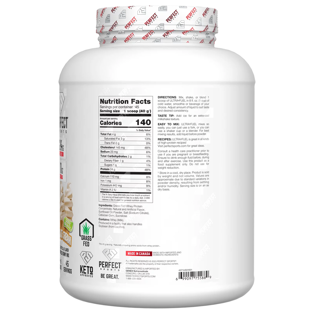 Grass-Fed Whey Protein Vanilla Ice Cream 4 lb F63760