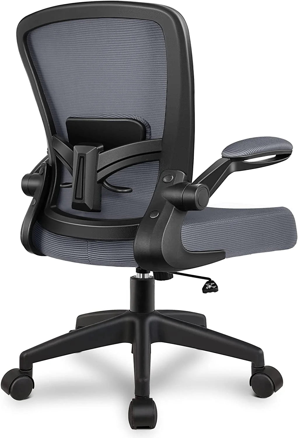 Grey Ergonomic Mesh Office Chair with Lumbar Support W60081