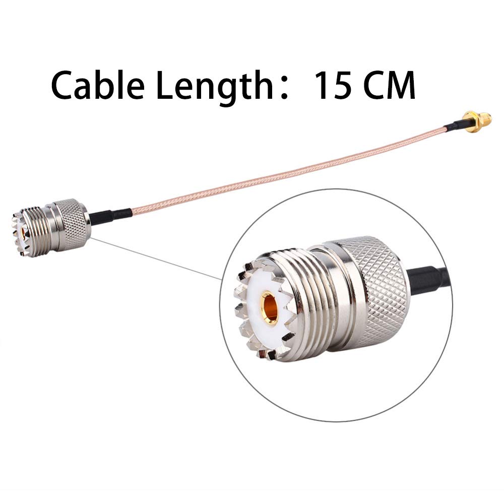 SMA Female to UHF SO-239 Female Adapter Cable 6'' X63262