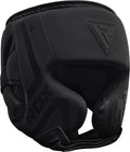 Black Padded Boxing Headgear M48119