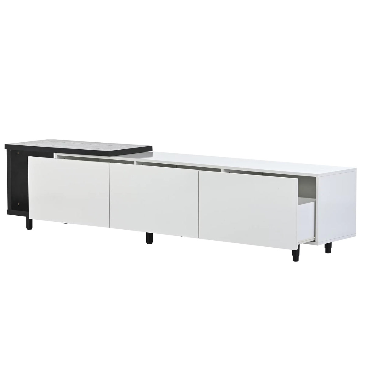 White TV Stand with 3 Storage Drawers E45393