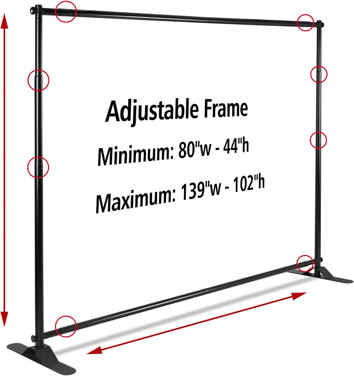 Heavy Duty Backdrop Banner Stand with Carry Bag D2944