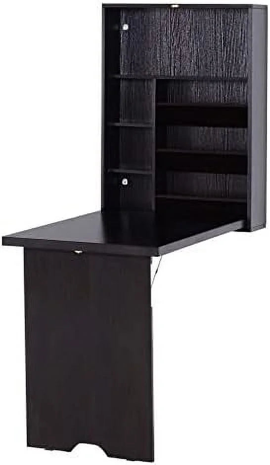 Compact Mahogany Convertible Desk B5747