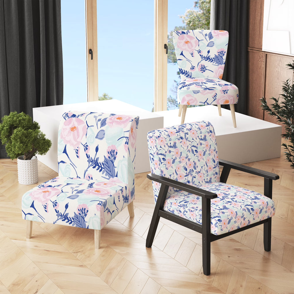 Upholstered Accent Chair and Arm Chair B5724