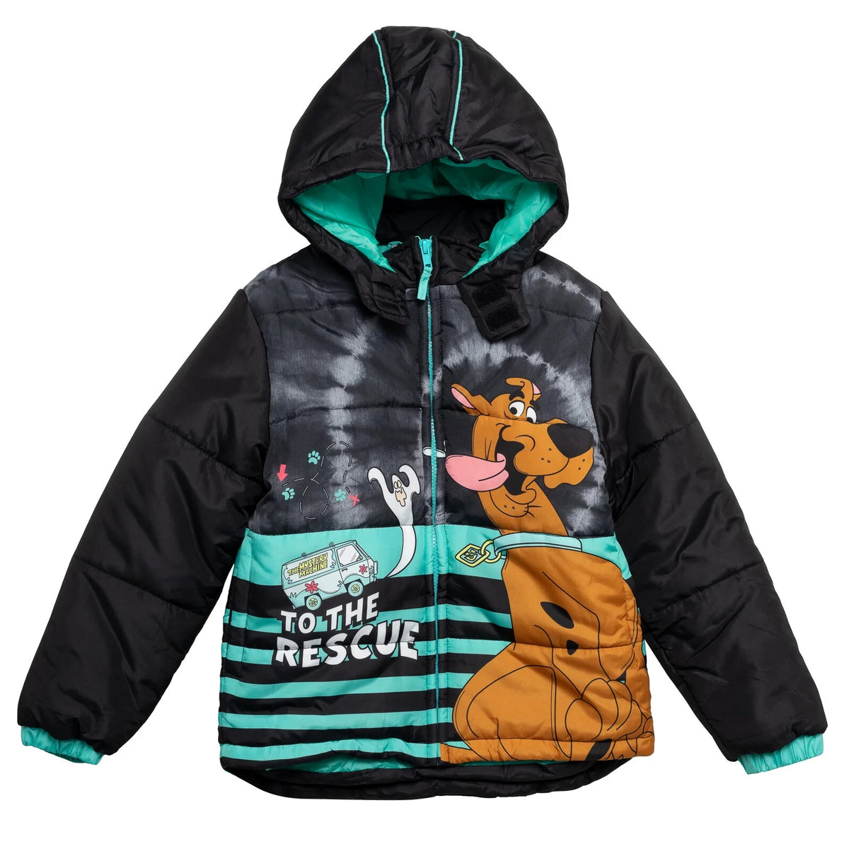 Scooby-Doo Little Boys Zip Up Puffer Jacket N18689