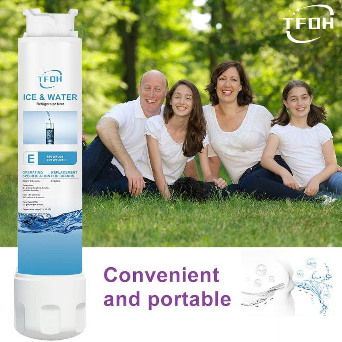 2 PACK Refrigerator Water Filter Replacement D9767