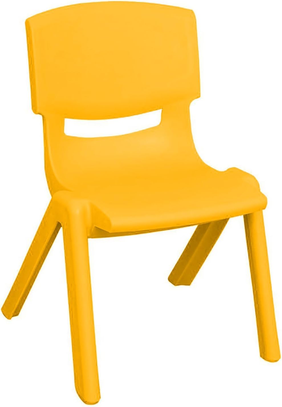 10 Pack Yellow Stackable Plastic Kids Learning Chairs Z7025