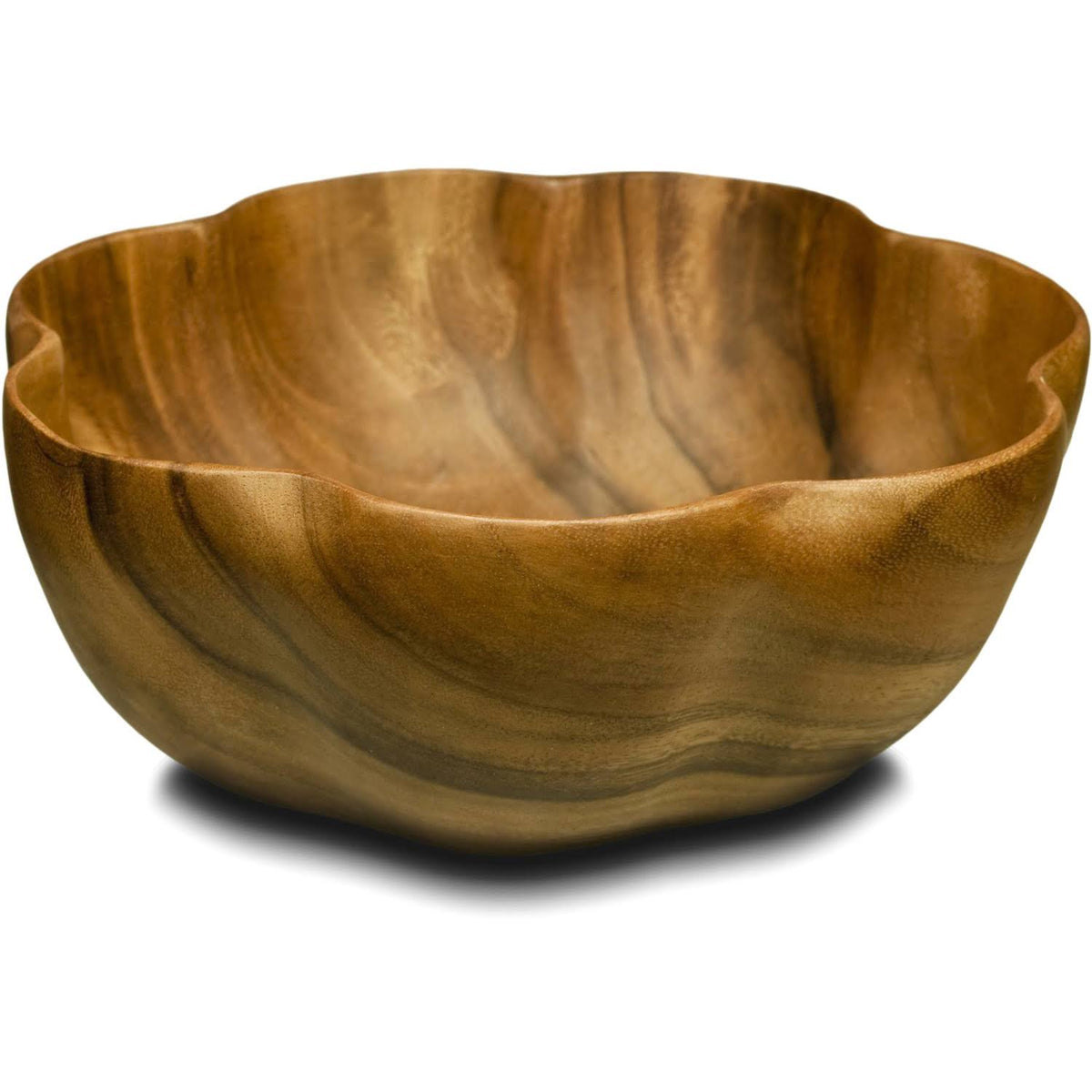 Acacia Wood Round Flared Bowl C1531