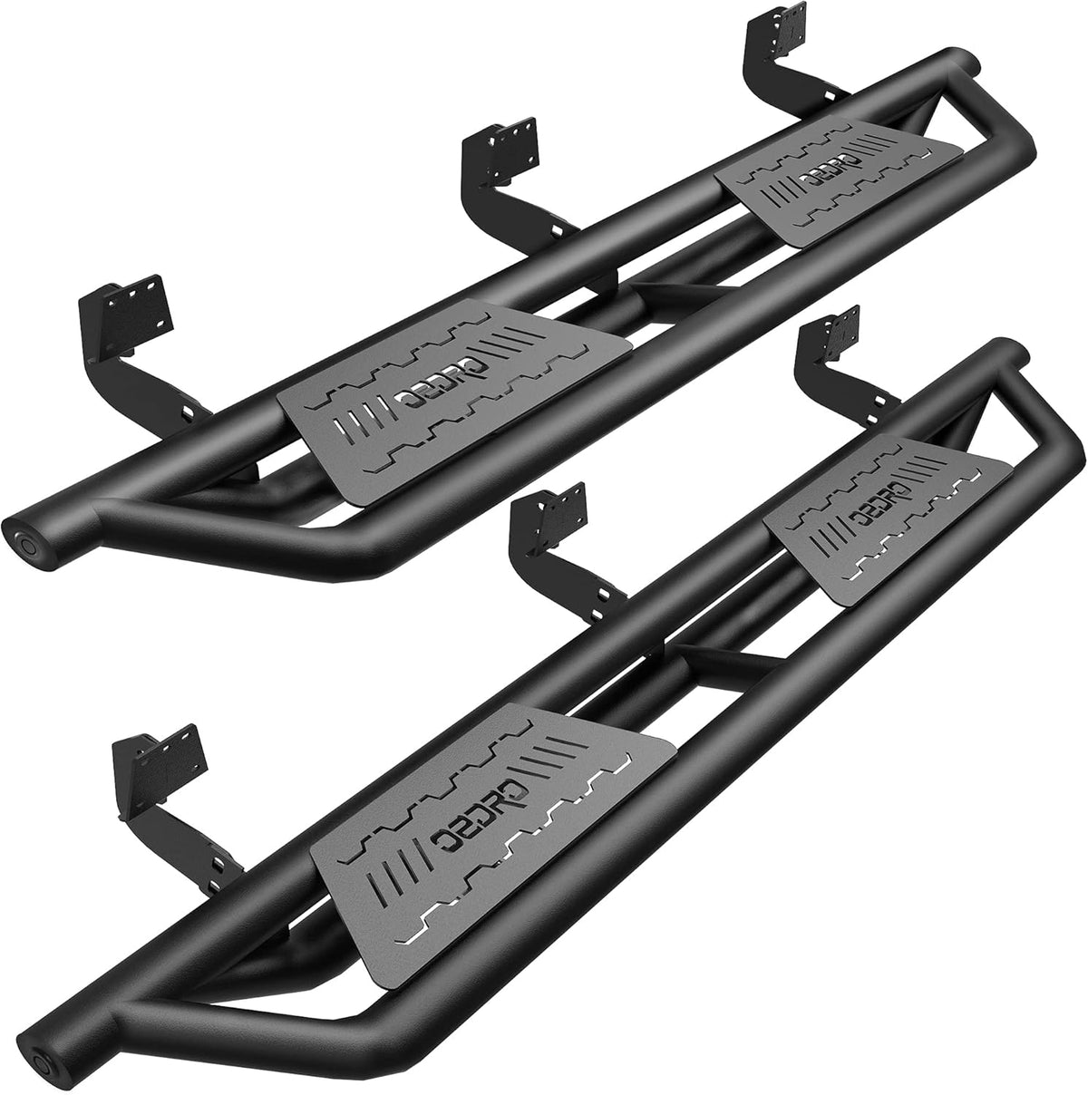 Textured Black Side Step Rails H906