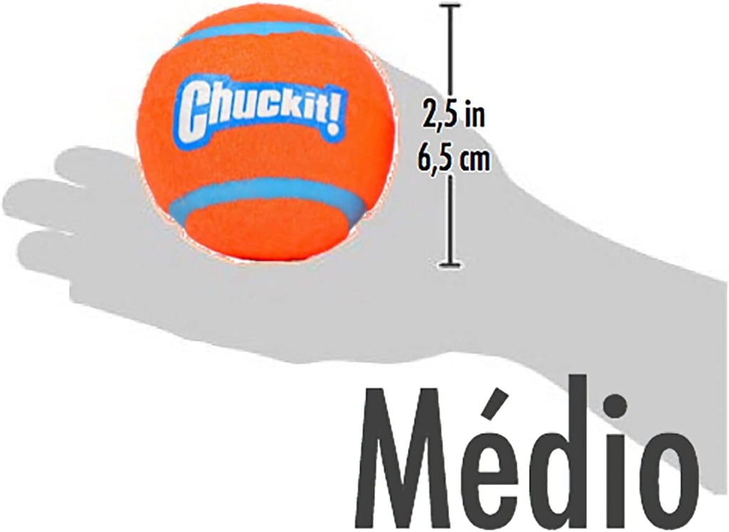 Medium 2.5 Inch Diameter Dog Tennis Ball Pack of 2 Z231044