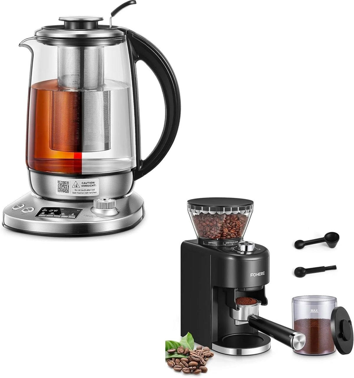 1.7L Borosilicate Glass Electric Tea Kettle with Temperature Control Q74102