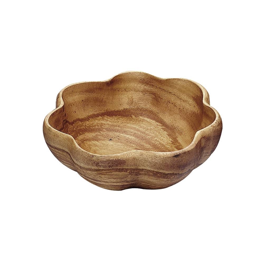 Acacia Wood Round Flared Bowl C1531