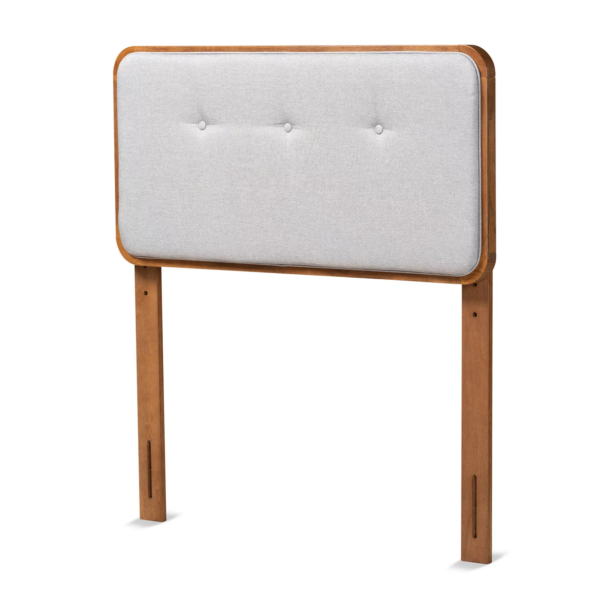 Light Grey Walnut Twin Upholstered Headboard R825816