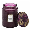 18 Ounces Embossed Glass Jar Candle C96405
