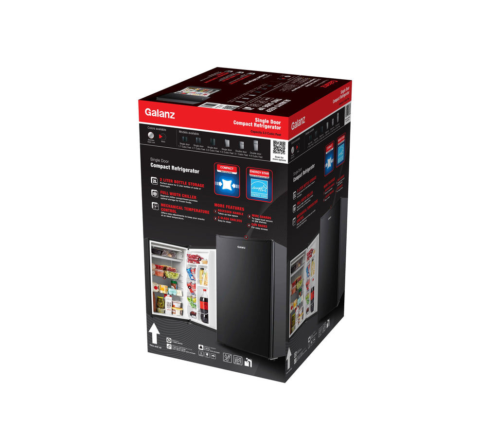 3.3 Cu ft Black Mini Fridge M890