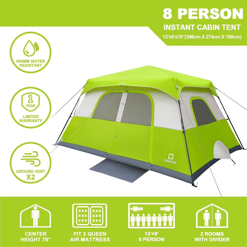 8 Person Instant Waterproof Camping Tent V2853