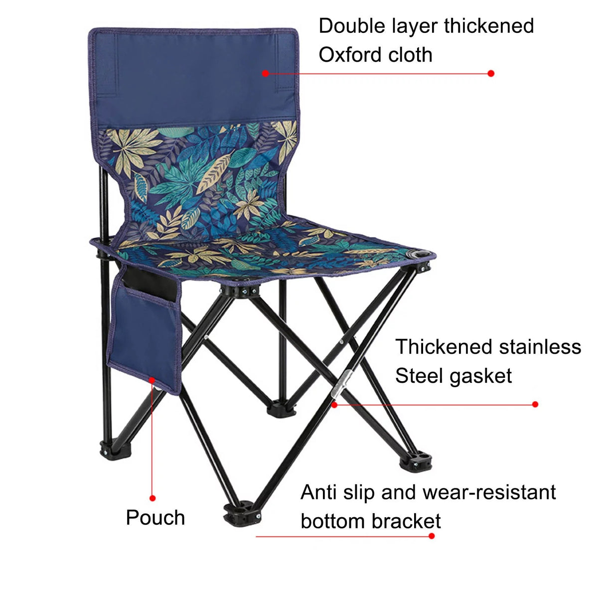 Foldable Camping Chair Oxford Cloth Cushion F541