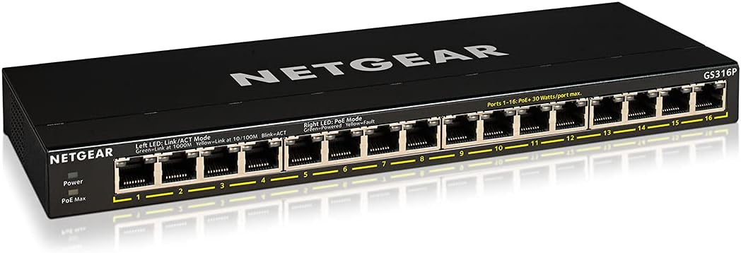 5-Port Gigabit Ethernet Unmanaged PoE Switch with 4 x PoE+ @ 83W M980679
