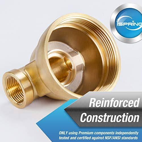 50 Micron Spin-Down Sediment Water Filter with Brass Top Clear Housing E501