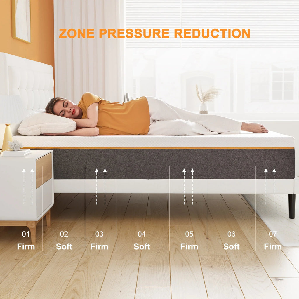 King 12 Plush Cool Gel Memory Foam Mattress J1312