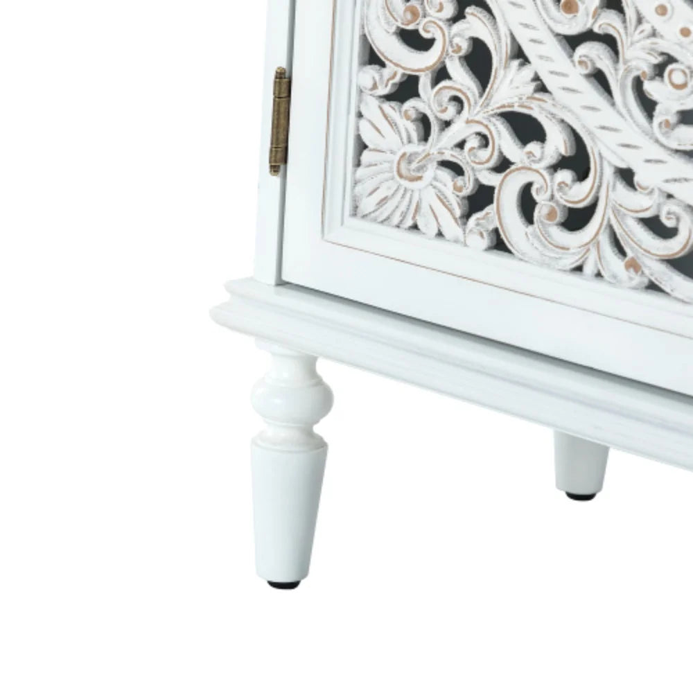 White 2-Door Accent Cabinet A669