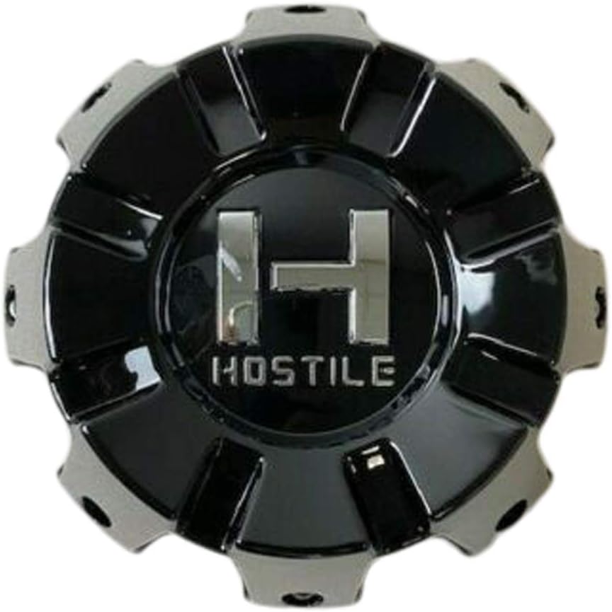 8 Lug Gloss Black Wheel Center Cap P3504