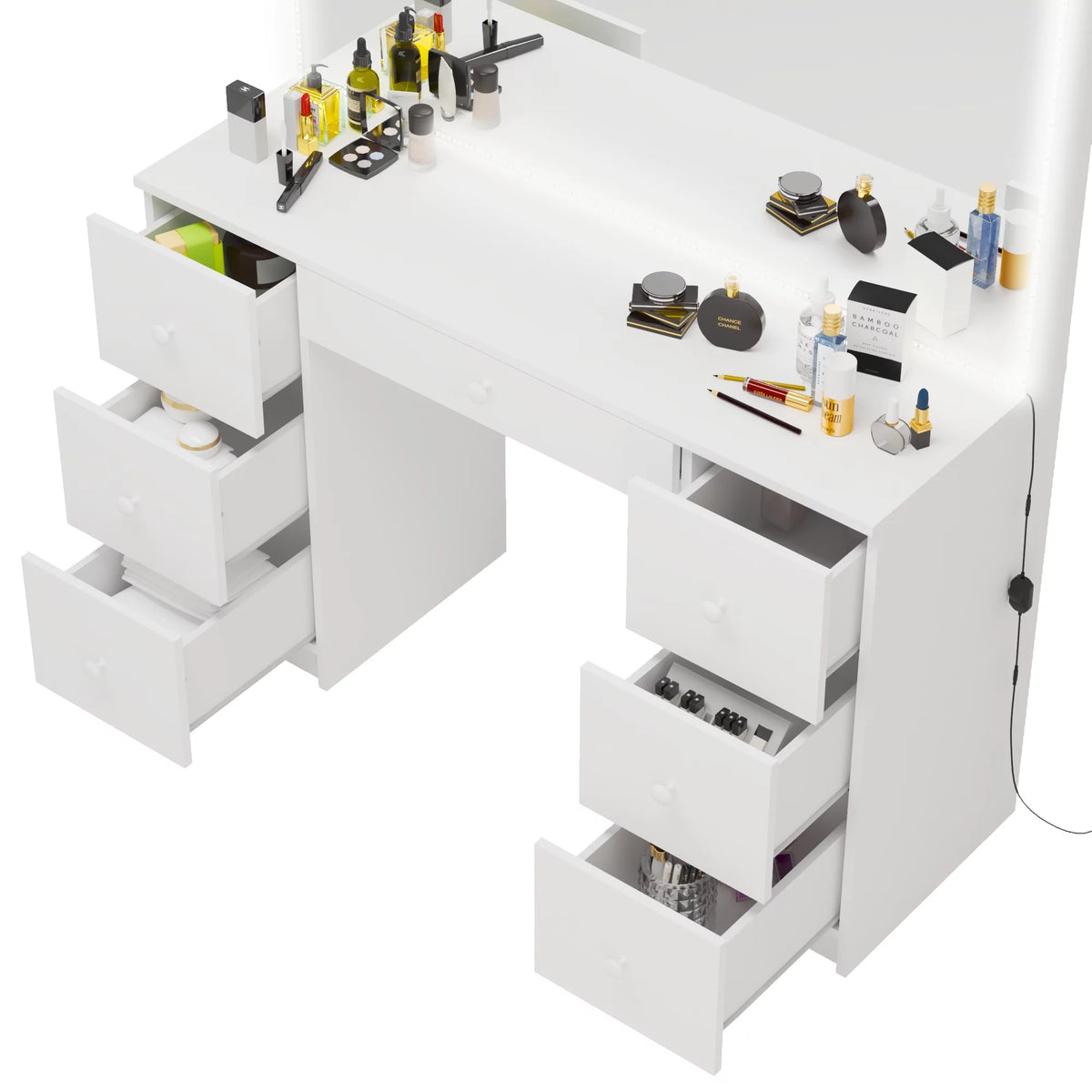 White Painted Vanity Table P5538