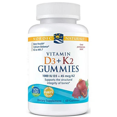 Vitamin D3+K2 Pomegranate 60 gummies P998037