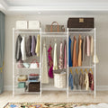 89"L Freestanding Closet Storage Organizer White R5634