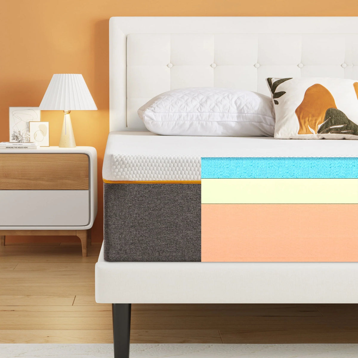 King 12 Plush Cool Gel Memory Foam Mattress J1312
