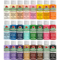 2 oz Multi-color Satin Acrylic Craft Paint (24 Pieces) T433