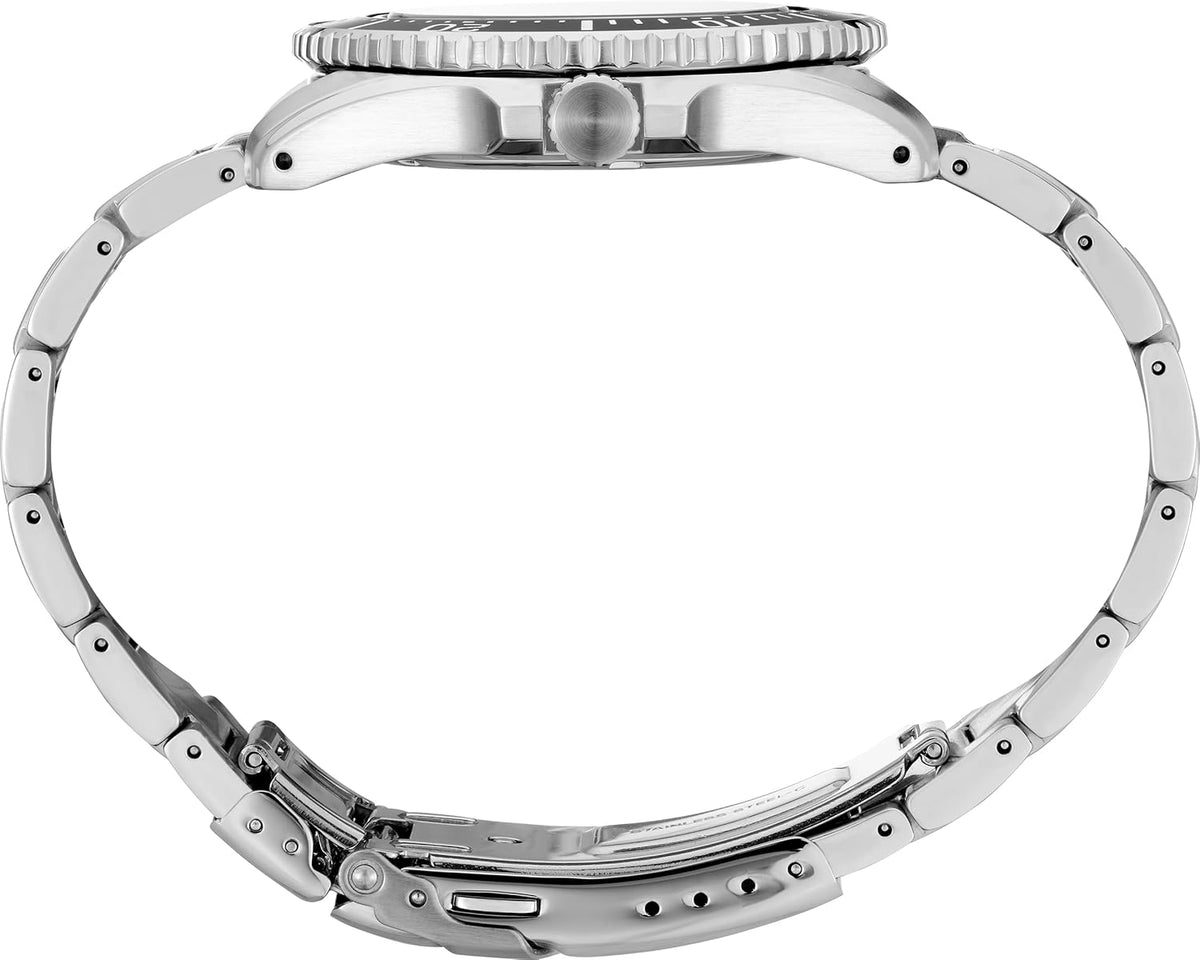 Black Dial Stainless Steel Solar Dive Watch L666815