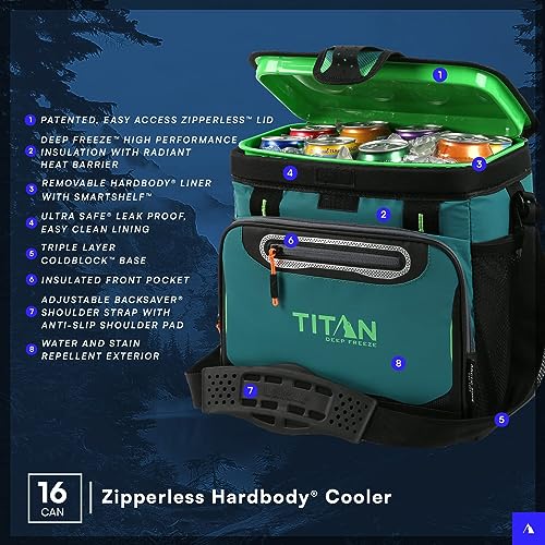 Titan Deep Freeze Cooler - Zipperless Hardbody Cooler X37622