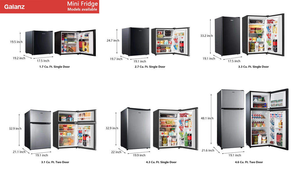 3.3 Cu ft Black Mini Fridge M890