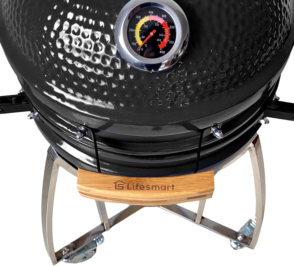 15 Kamado Grill with Stainless Steel Cart U8678