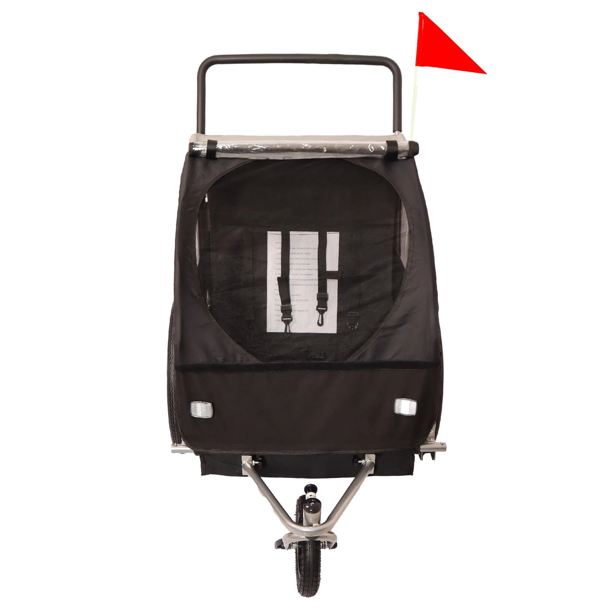 Double 2 Seat Foldable Bike Trailer Stroller T62894