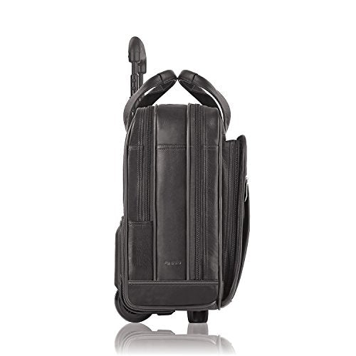 Tan Leather Rolling Laptop Bag X547882