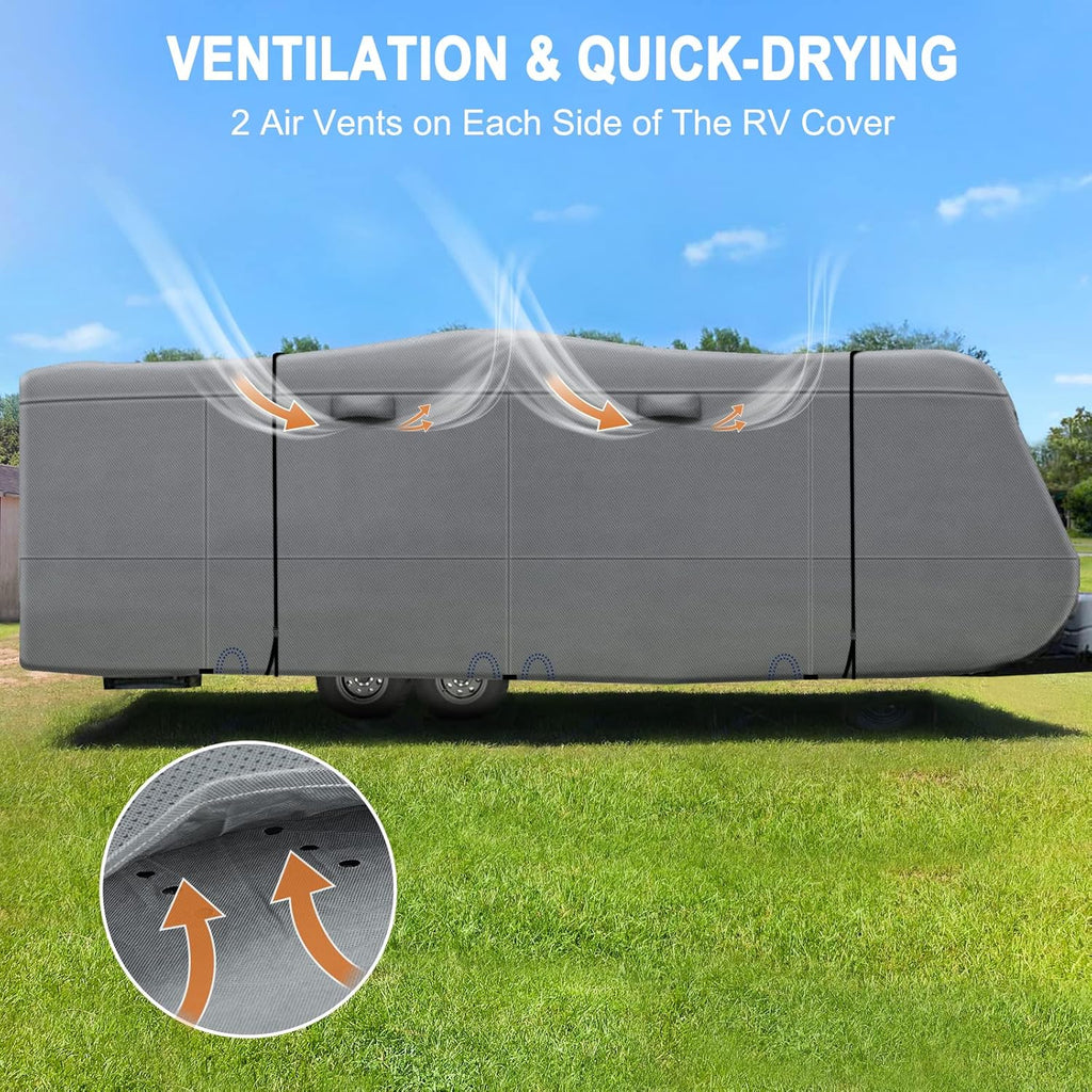 Heavy Duty 5 Layers Anti-UV Travel Trailer Cover 24'1 - 26' S20033
