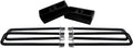 2 Rear Suspension Lift Solid Cast Iron Blocks Extra Long 12.5 Square Leaf Spring Axle U Bolts Z264385