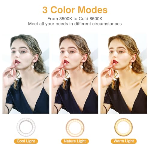 Rechargeable 60 LED Clip on Ring Light K26356