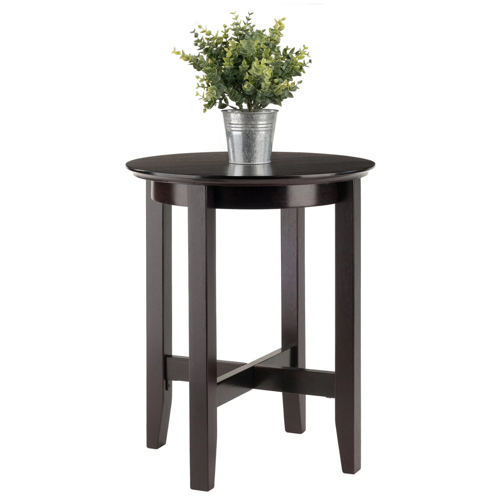 Espresso Brown Circular End Table M131721