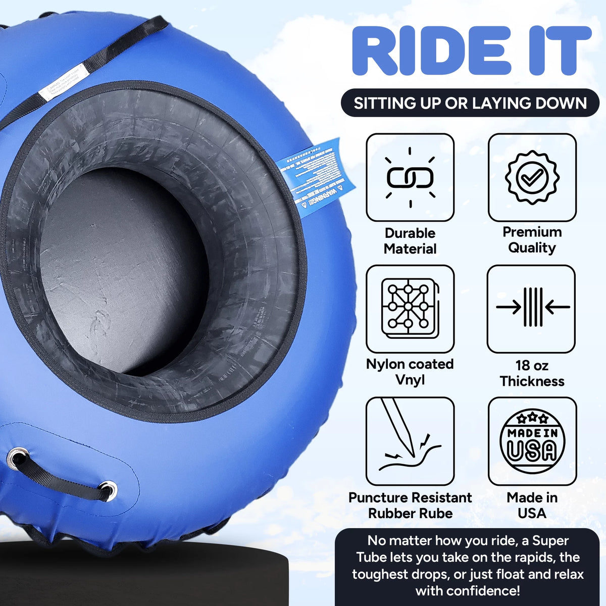 Heavy Duty Inflatable River Tubes B6834