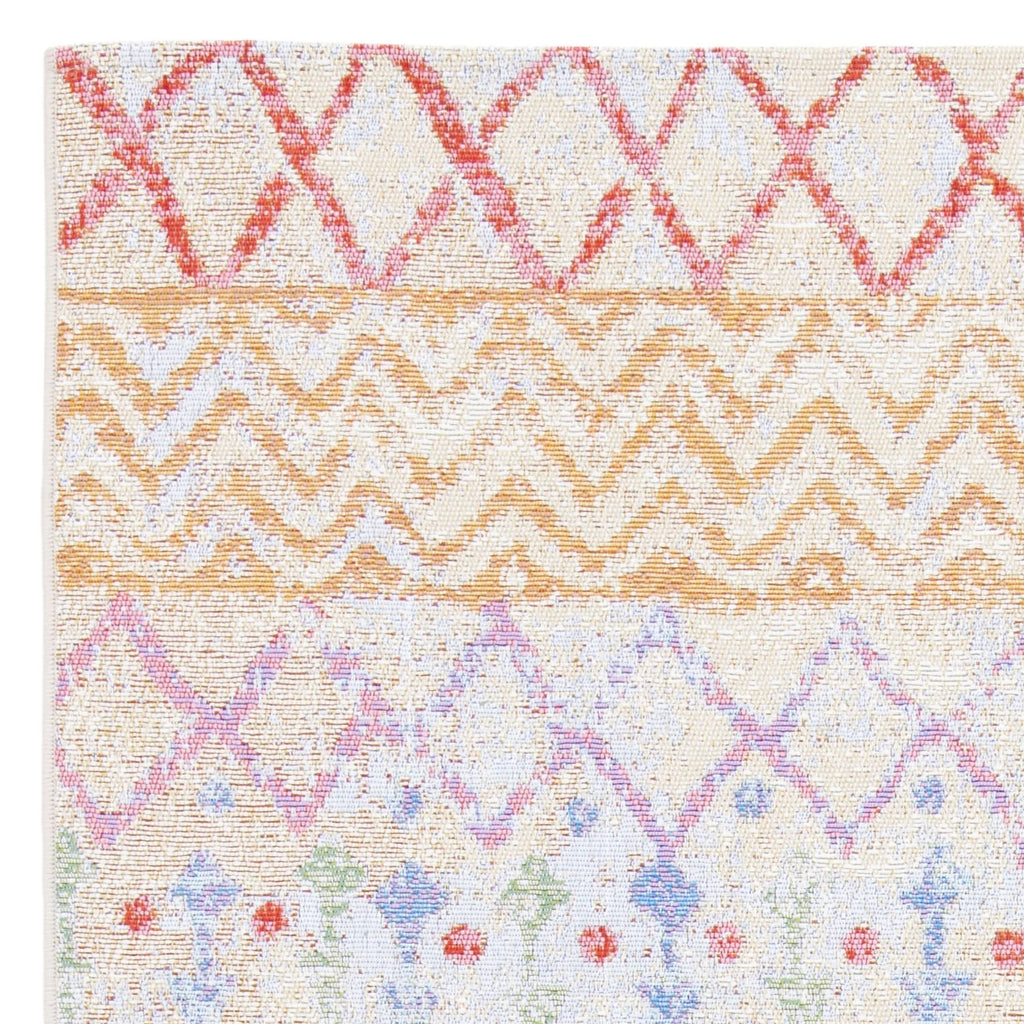 Gold Blue 8' x 10'5" Geometric Area Rug M53554
