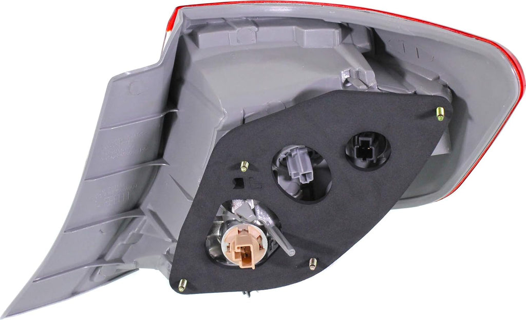 Tail Light Assembly Compatible with 2012-2014 Toyota Camry Outer Red and Clear Lens Driver Side Pack of 2 R7127