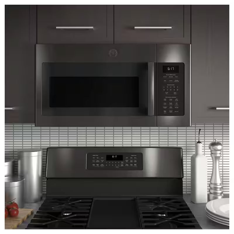 1.7 cu. ft. Black Stainless Steel Over the Range Microwave E3061