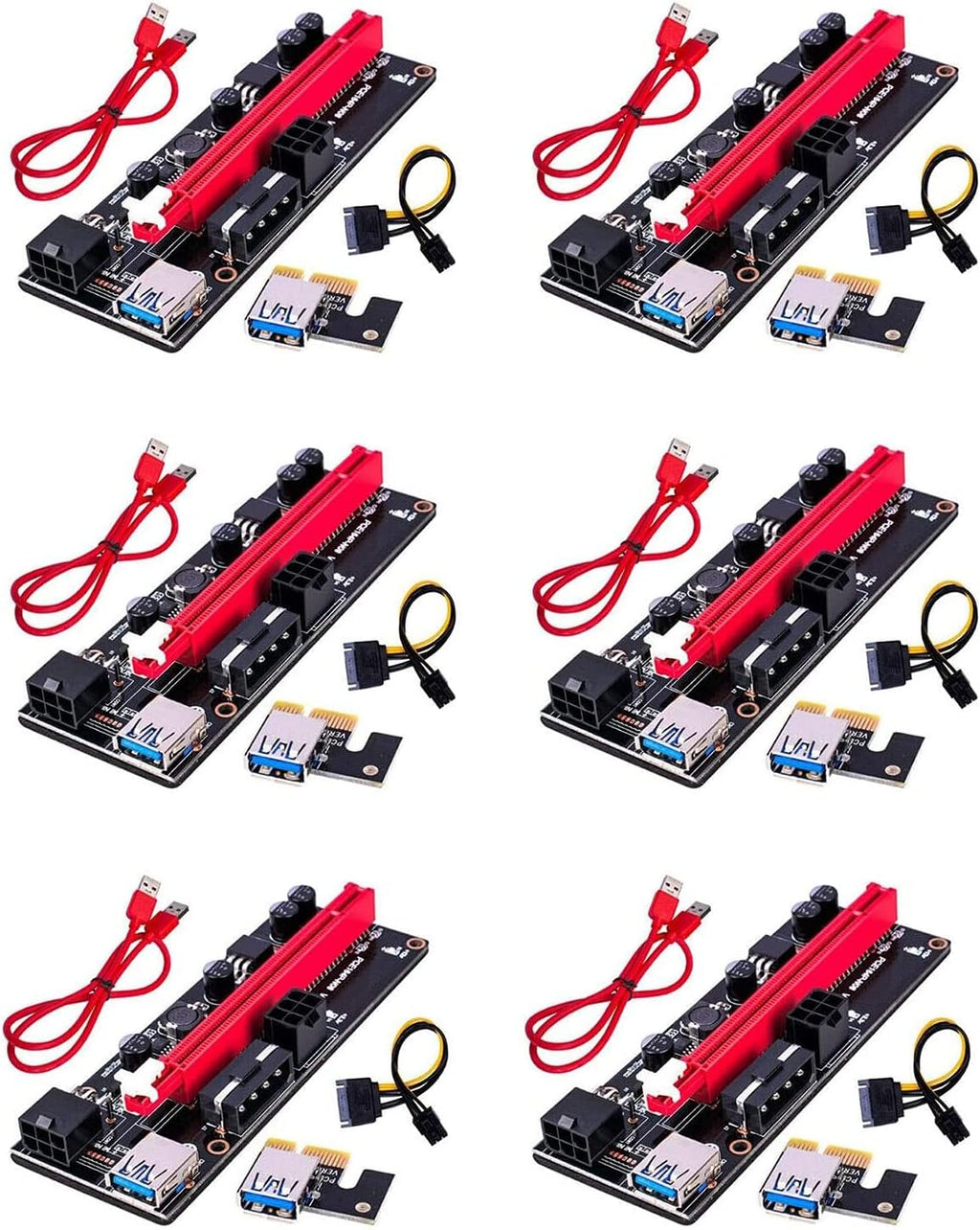 1X to 16X PCIE Riser Adapter Card, 6-Pack N293467