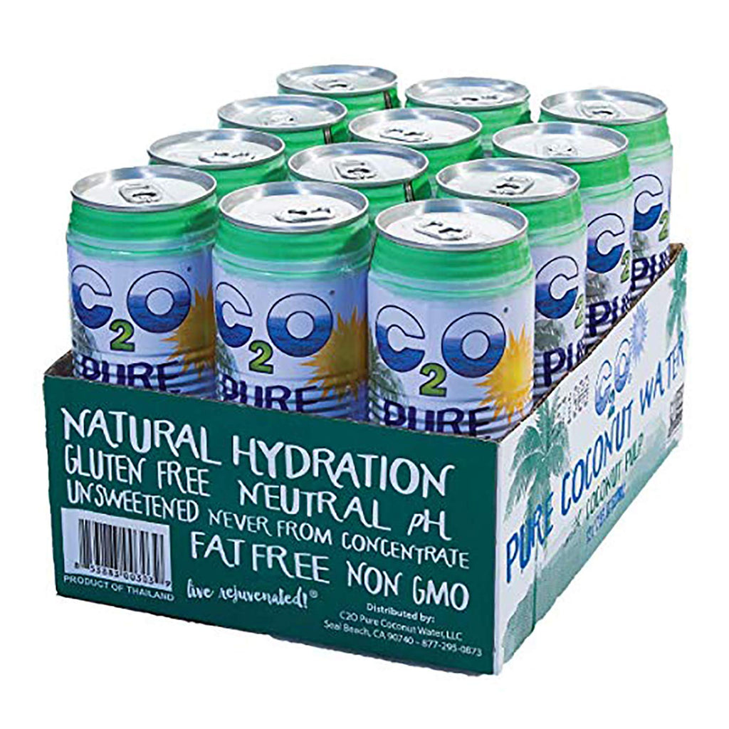 17.5 FL OZ Pack of 12 Pure Coconut Water with Pulp R1510