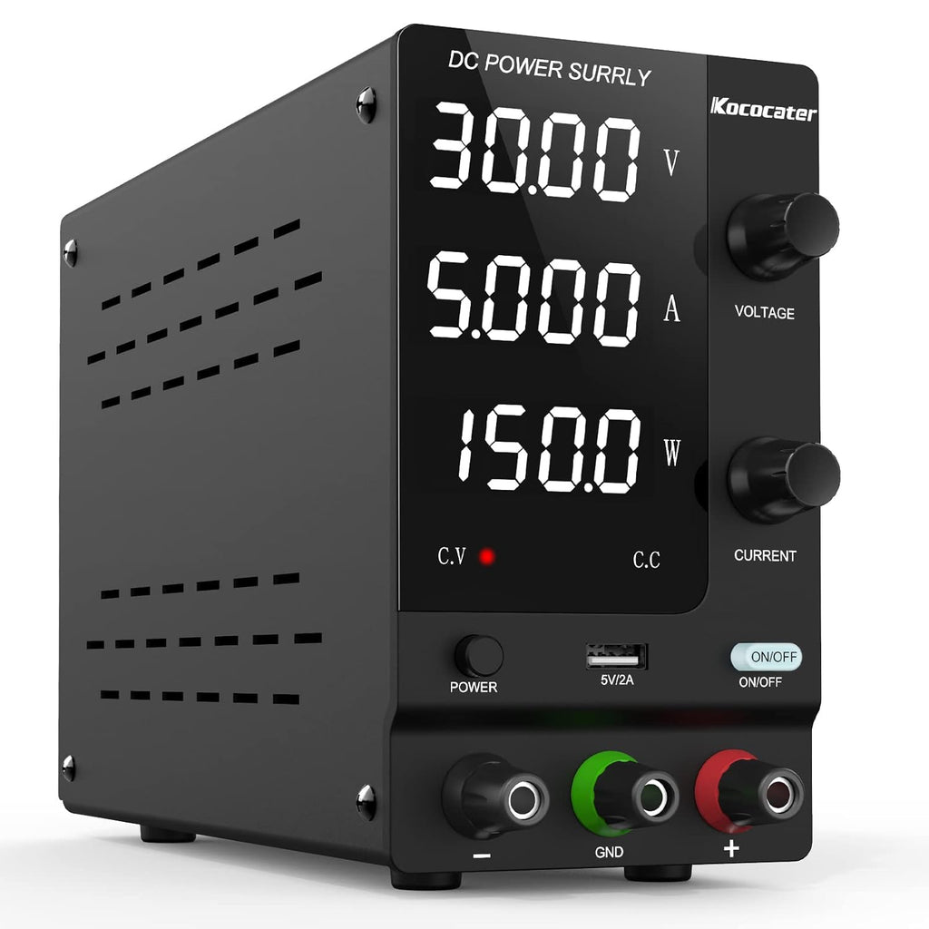 Adjustable Variable DC Power Supply 30V 5A Pack of 2 V1002