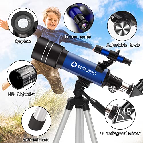 70mm Refractor Telescope with Adjustable Tripod B294422